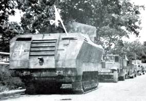 5 cm Pak f&uuml;r K&uuml;stenbefestigung auf Selbstfahrlafette Schneider CD(f)