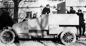 Пулеметный бронеавтомобиль Рено модель 1914 г.