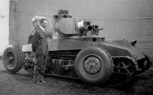 Колёсный привод поднят. Видно, что танк получился невысоким - Шведская экзотика с немецкими корнями | Warspot.ru